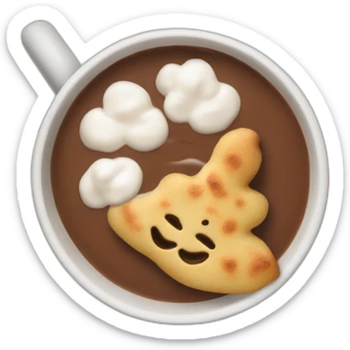 Pupusa wand hot chocolate sticker