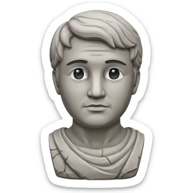 Statue of a man  sticker