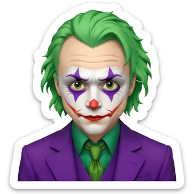 heath ledger joker sticker