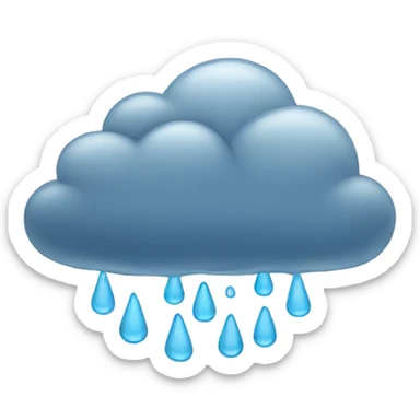 rainy clouds sticker