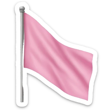 Pink flag sticker
