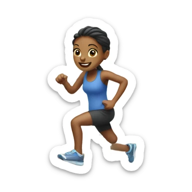 girl on stairmaster sticker