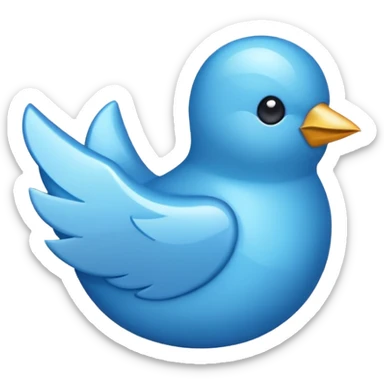 Blue Verified Twitter symbol  sticker