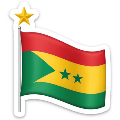 🇹🇬 du noir à la place du vert et du rouge à la place du jaune « drapeau du togo  sticker