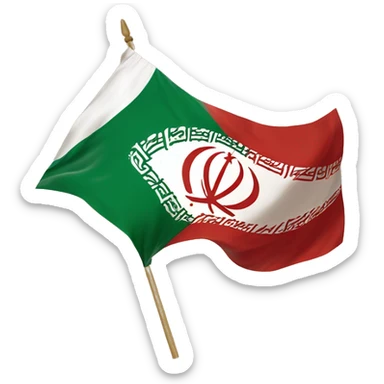 The flag of Iran during the Sassanid period sticker