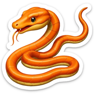 Una cara roja con naranja con rayos que explotan y llena de serpentinas  sticker