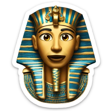 Pharaoh mouth medical mask    sticker