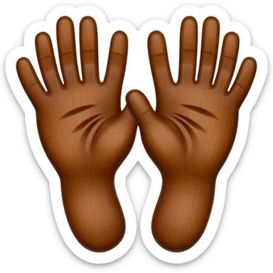 🪵+👀+👍+🏏+🦶= Tung Tung Tung Sahur Brown Wood Hands Brown Wood Feet Emoji sticker