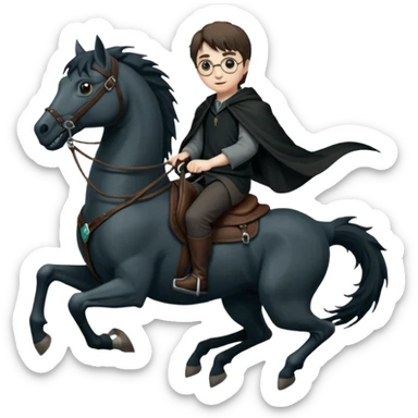 Harry potter thestral saddle dnd sticker