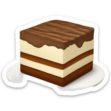 Tiramisu in ios style sticker