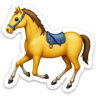 A dead horse being beat  sticker