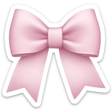 Light pink bow sticker