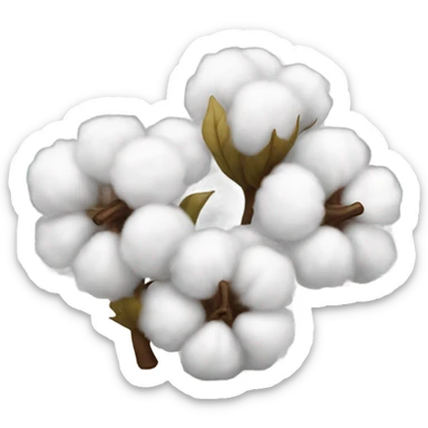 Cotton sticker