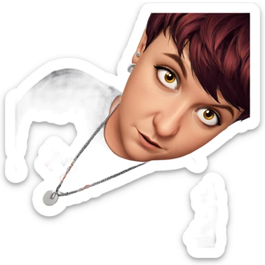 young man with piercings sticker