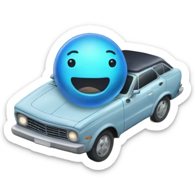 planet neptune in a car sticker