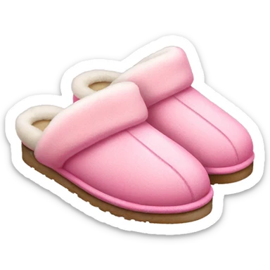 Pink ugg slippers  sticker