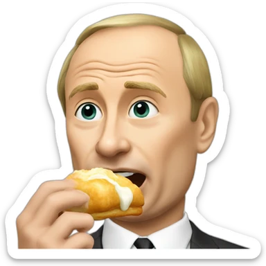 putin_eating_cream_puff sticker