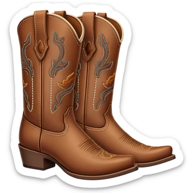 Cowboy boots sticker