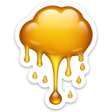 honey dripping sticker