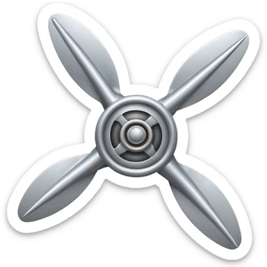airplane propeller sticker