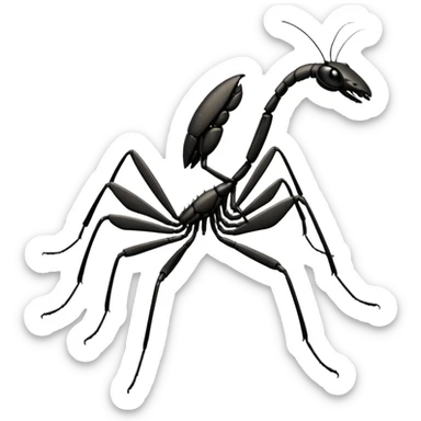 black mantis sticker