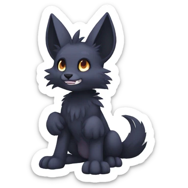 Dark FurSona Fakemon Full Body sticker