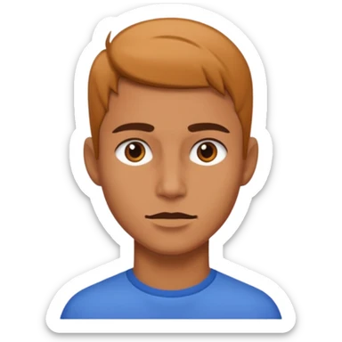 A person who has the sharpest jawline sticker