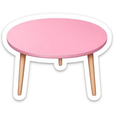 pink scandinavian table sticker