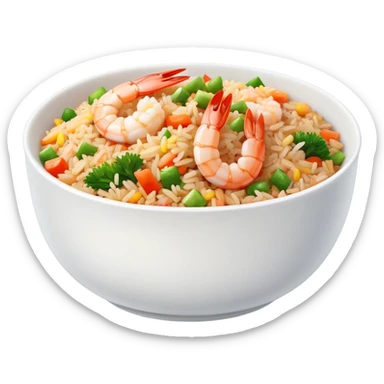 Shrimp fried rice  sticker