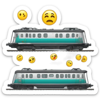 le train de tes injures roule sur le rail de mon indifférence sticker