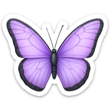 lilac butterfly  sticker