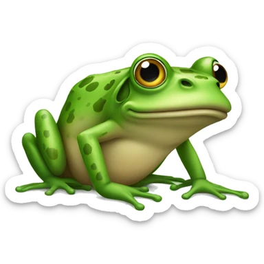 Frog with fake legs  sticker