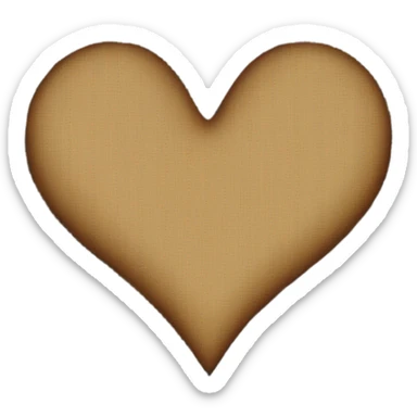 Black Jean heart sticker