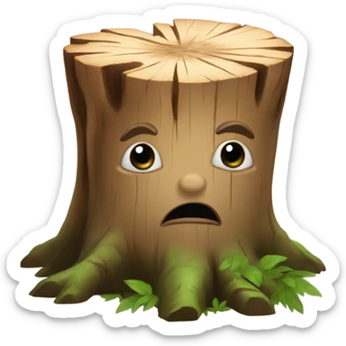 disabled tree stump sticker