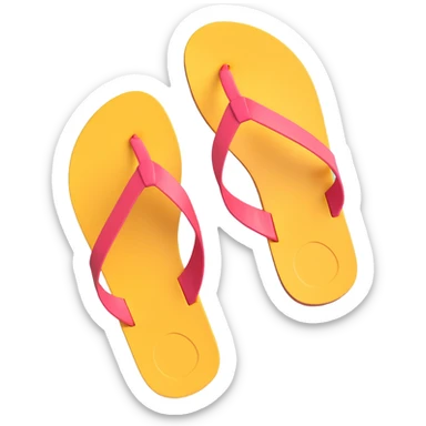 simple sandal sole, minimal detail, 3D iPhone emoji style, inspired by Jesus sandals, viewed from the bottom sticker