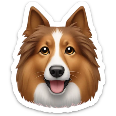 Shetland sheepdog Mask covid sticker