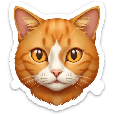 realistic cat gazing at viewer sticker