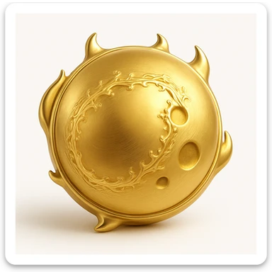 Enhance the sunspots to be more prominent on the orange golden ball of burning light emoji. Keep the swirling gases, bright granules, radiant fiery appearance. The emoji should be simple, round, with no face or text. sticker