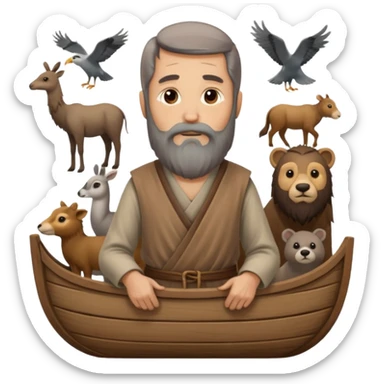 noah on the arc sticker