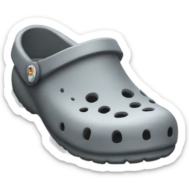 grey crocs  sticker