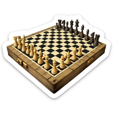 3d chessboard ghetto sticker
