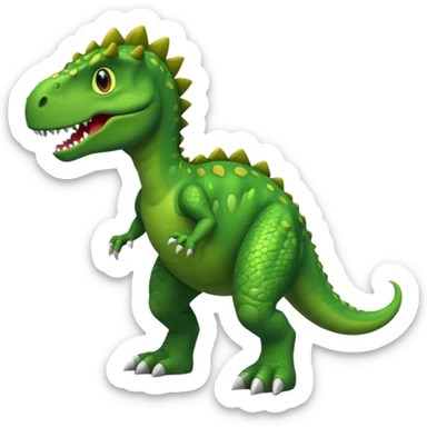 Dinosaur with shoes sticker