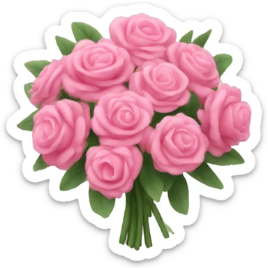 pink bouquet sticker