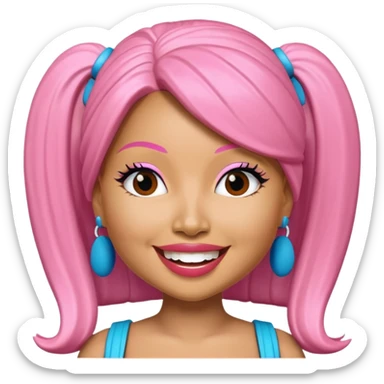 nicki minaj as a bobblehead sticker