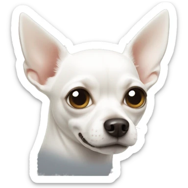 White Chihuahua  sticker