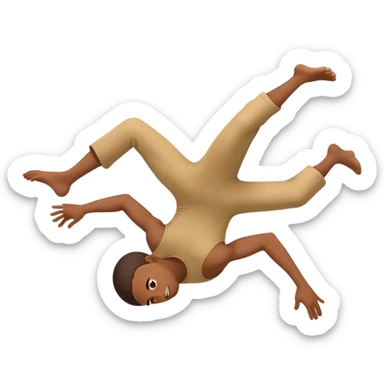 a person doing a backflip  sticker