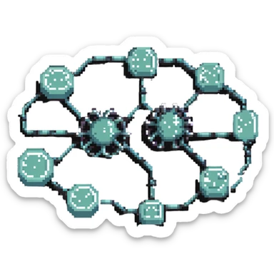 miniature technology, nanobots working at molecular level sticker