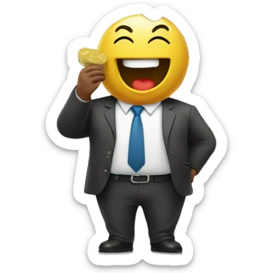 Rich gut eating a tree of Money  sticker