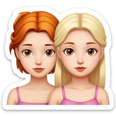 Buxom two girls sfw sticker