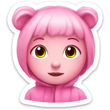 cute pink things sticker